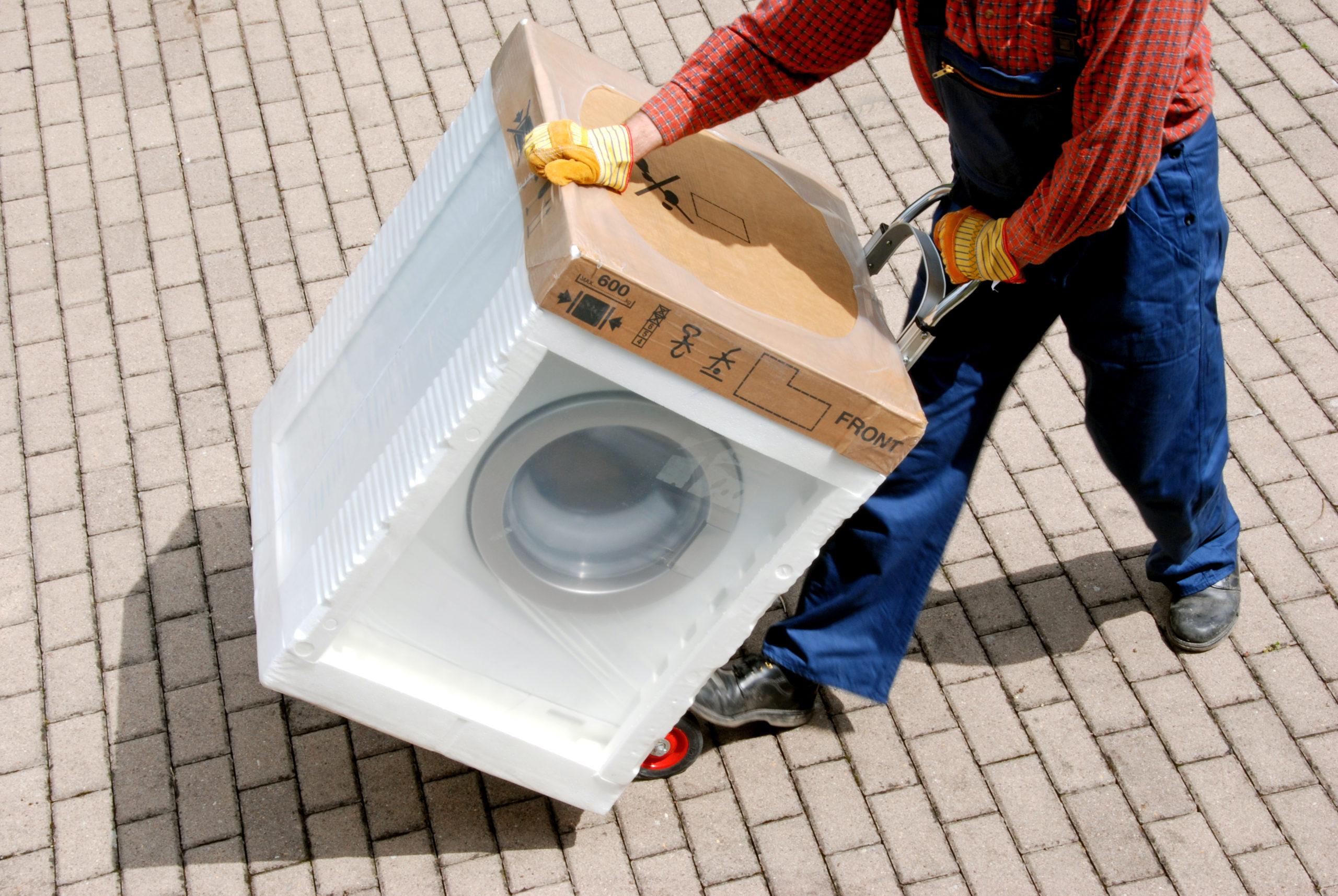 How to transport a washing machine?